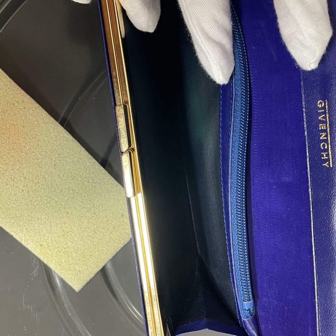 Coin Purse Givenchy Suede Fabric Long Wallet Royal Blue S thumbnail 8