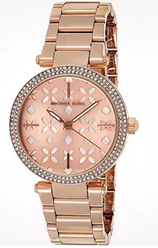 Orologio da donna Michael Kors MK6470 Parker quadrante oro rosa acciaio inox
