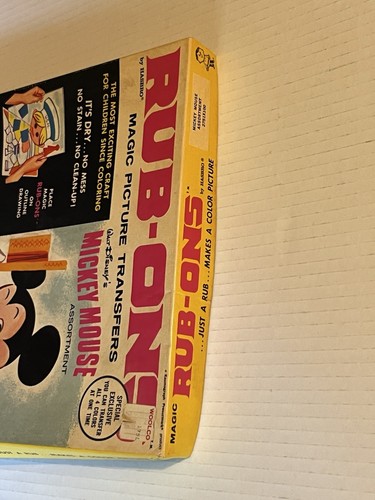 Vintage 1964 Mickey Mouse Rub-Ons magic picture transfers Hasbro #2751 - Picture 3 of 13