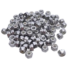 Lot of 95 MSC 67352567 Hex Lock Nut #10-32 Thread, 1/4in Height, Nylon Insert