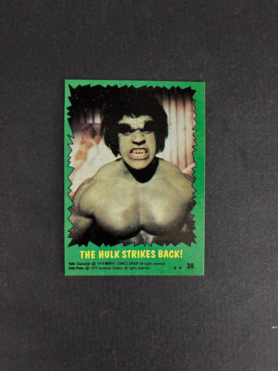 The Incredible Hulk Topps with Vintage Collectable Trading Cards