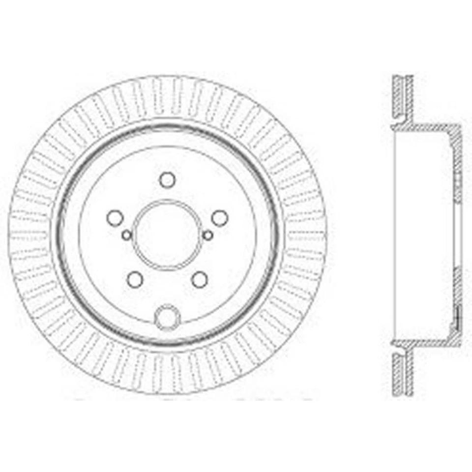 SET-CE12047031-2 Juego de discos de freno céntricos 2 ruedas traseros para Toyota 86 Subaru BRZ Foto 3 de 4