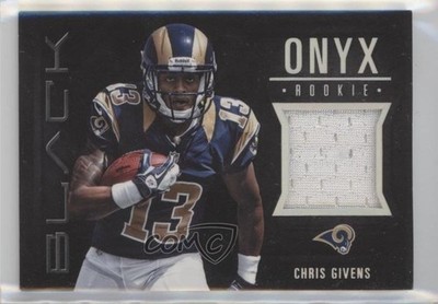 2012 Panini Black Onyx Rookie Materials 74/299 Chris Givens #27 RC 0s55
