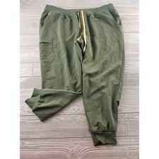 FIGS Zamorra Jogger Scrub Pants Olive Green Cargo Pocket 1000208 Mens 2XL
