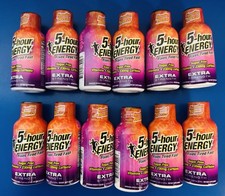 (12) 5 Hour Energy Extra Strength Hawaian Breeze Bottles, Bulk, Lot,BB: 10/2027