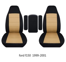 Fits 99-01 Ford F150 Truck Seat Covers Front Highback Bucket Seats With Armrest
