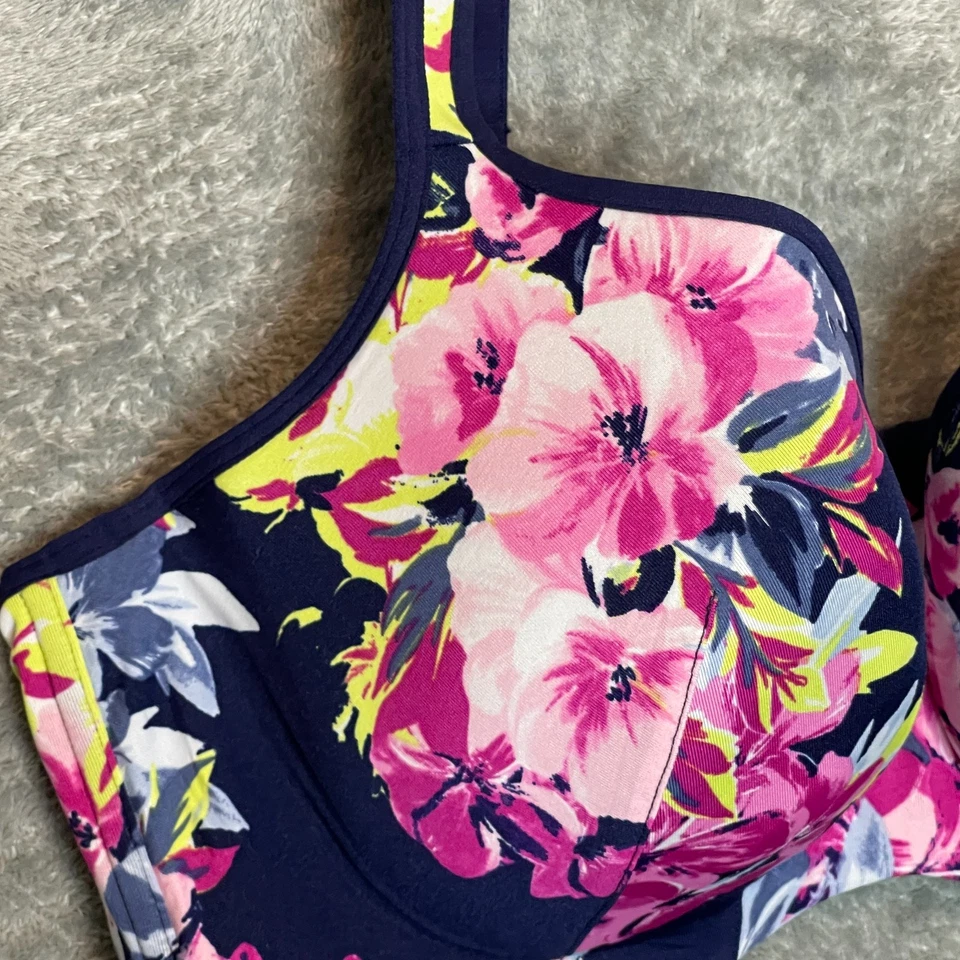 Cacique Mujer Floral Cobertura Completa Correa Ancha Ligeramente Forrada Balconette 42D Foto 3 de 4