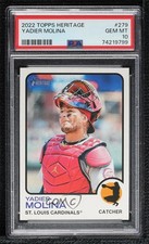 2022 Topps Heritage Yadier Molina #279 PSA 10 GEM MT 0e2x