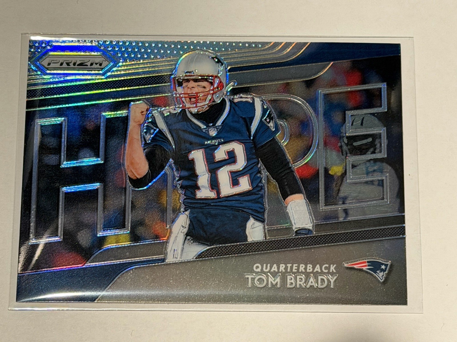 2018 Panini Prizm Hype Insert silver Tom Brady #H1 Patriots Football