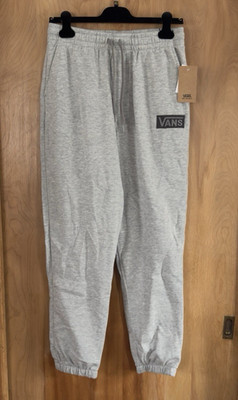 Vans Off The Wall Men's Boxed in Logo Jogger Sweatpants Heather Gray Size S NWT