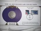 1890 Morgan Silver Dollar $1 Coin Collection-Commemorative Stamp Card