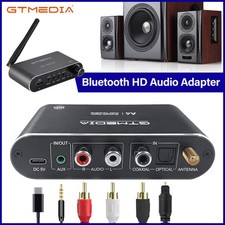 Bluetooth 5.1 Receiver Transmitter HIFI Audio Adapter AUX Coaxial TF USB Optical