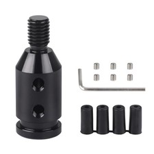 Universal Gear Shift Knob Adapter 10x1.5, Aluminum Alloy Shifter M10x1.5 Black 