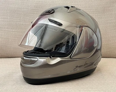 Casque Arai RX-Q. Taille M (57-58 cm). Gris métallisé. Excellent état - Photo 1/4