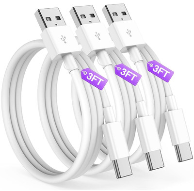 Essri Car CarPlay Cable for iPhone 17, 16, 15 USB C Charger Cord, 3-Pack 3FT USB