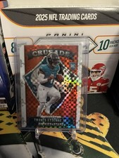 2021 Panini Rookies & Stars - Crusade Travis Etienne #CR-29 Red Plaid Prizm (RC)