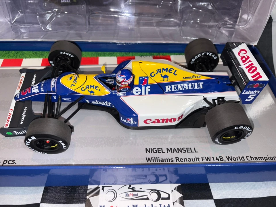 1:18 Minichamps 113920005 Nigel Mansell Williams FW14B #5 World Champion 1992 - Image 3 of 4