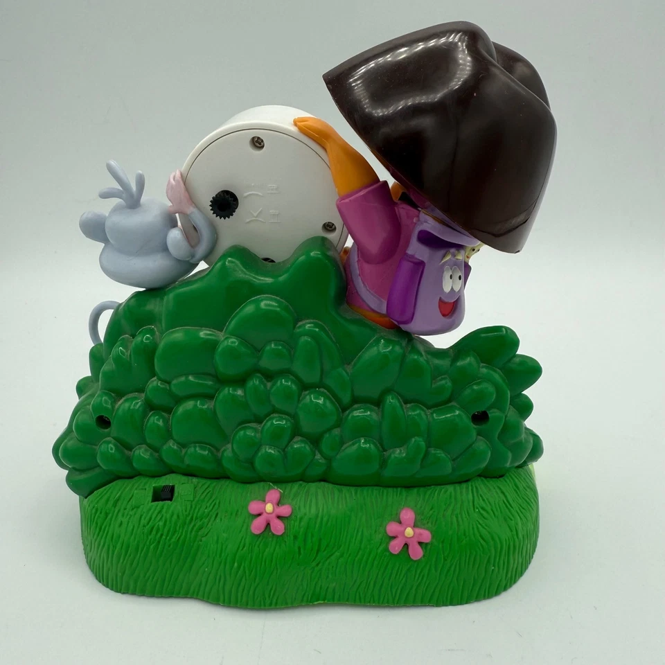 Dora The Explorer & Boots Plastic Alarm Clock Fun Kids Childrens Room Decor 2003 - Image 2 of 4