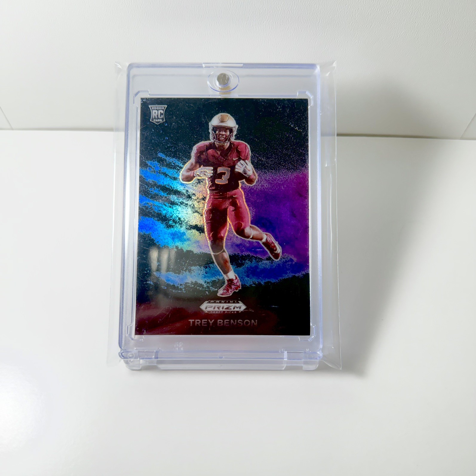 Trey Benson #21 2024 Panini Prizm Draft Picks Football Black Color Blast