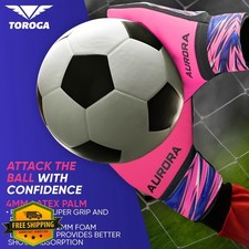 GRIPKNOX Goalkeeper Gloves Soccer Kids Youth Adult Latex Palm