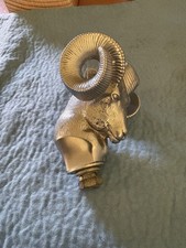 Vintage- Dodge Ram Head-ornament 1980-1993 Pickup Truck Silver Ram Head