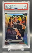 Kate Martin 2024 Panini Prizm WNBA Rookie Silver Prizm PSA 9 RC #126 Aces Sparks