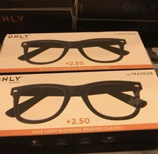 NEW ONLY Eyewear the Traveler 2.50 Blue Light Blocking Lens Reading Glasses (2)