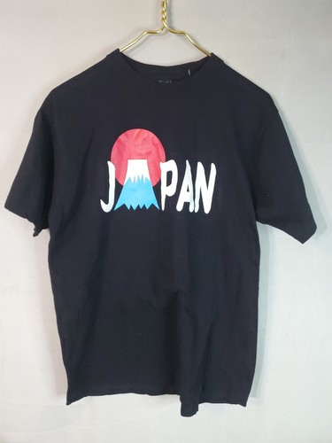 Japan Shine Men’s Japan Black Graphic Print T-Shirt Size Large