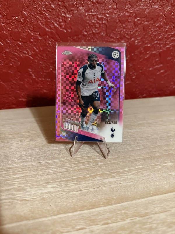 2025/26 Topps Chrome UCC Mohammed Kudus Pink X-fractor Refractor /250