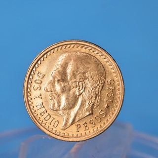 Mexico 2 5 Pesos 1945 Hidalgo (2.) 2 0833 Gramm 900 Gold Vz