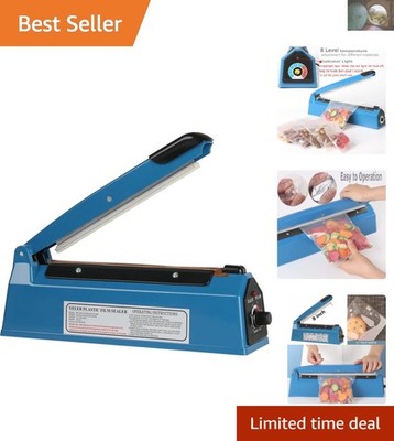 Professional 8-Inch Impulse Heat Sealer for Plastic Bags - Energy Saving Design