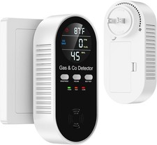 5 in 1 Carbon Monoxide Detectors Plug in with Temperature Humidity Sensor