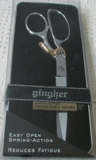 Gingher Scissors 8” Spring Action Dressmaker Shears #220790 NIB Helps Hand Wear