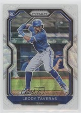 2021 Panini Prizm Tier II White Wave Prizm Leody Taveras #127 6o3