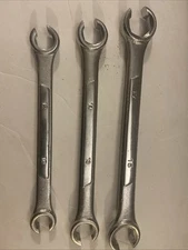 Drop Forged Flare Nut Line Wrench Set - 3 Piece - SAE - CHROME VANADIUM Metric