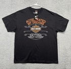 Harley Davidson Shirt Mens XL Black Daytona Bike Week Motorcycle Biker 2010 NWT