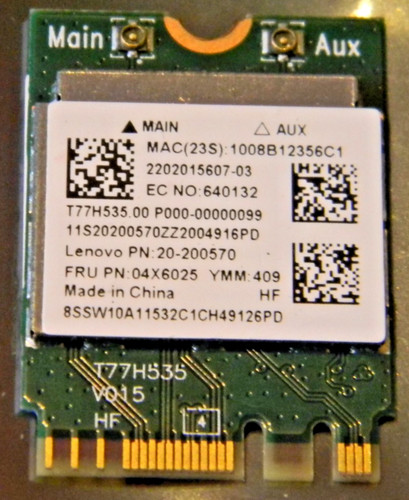 Lenovo 20-200570 Laptop WLAN Karte