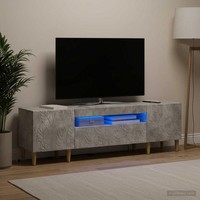Led-Tv-Schrank Delft 153 X 35 X 43 Cm Betongrau Holzwerkstoff