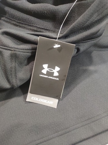 NWT Under Armour 1365685 Men's L UA ColdGear Base 3.0 Top Baselayer Hoodie Black - Picture 6 of 7