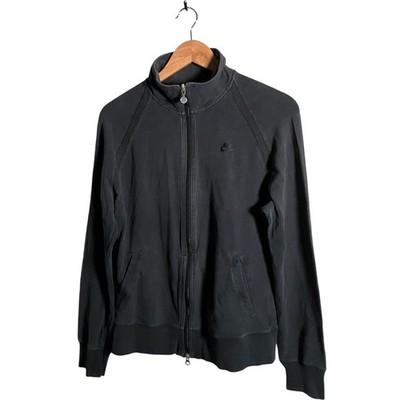 Nike Jacke Jungen Gr. L 12-14 schwarz Full Zip Swoosh Tick Outdoor Sportswear