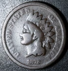 1872 INDIAN HEAD CENT - VG