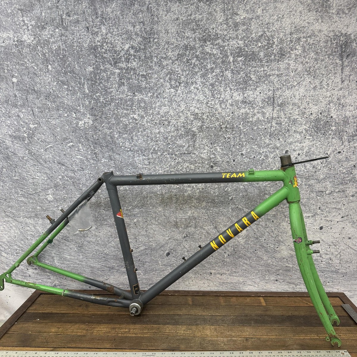 Vintage Novara Team Frame 17in Tange Prestige 90s MTB Japan Green