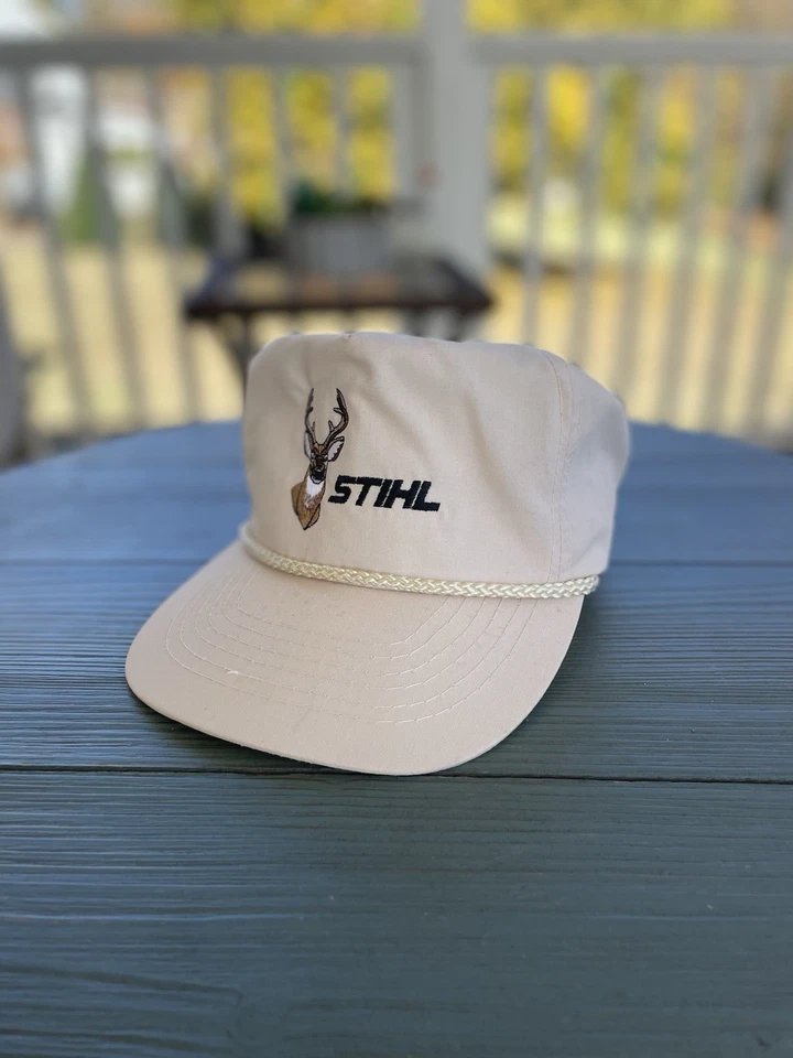 De colección STIHL cola blanca ciervo correa sombrero trasero con cuerda Foto 4 de 4