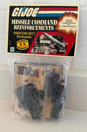 GI Joe Missile Command Reinforcements Figures Hascon 2017 Cobra Officer NEW