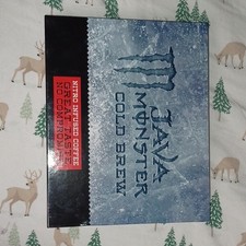RARE Monster Energy Java Cold Brew Nitro promotional release box.