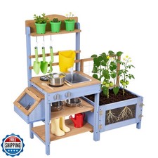VEVOR Mud Kitchen, Outdoor Mud Kitchen for Kids, Wood Outdoor Pla