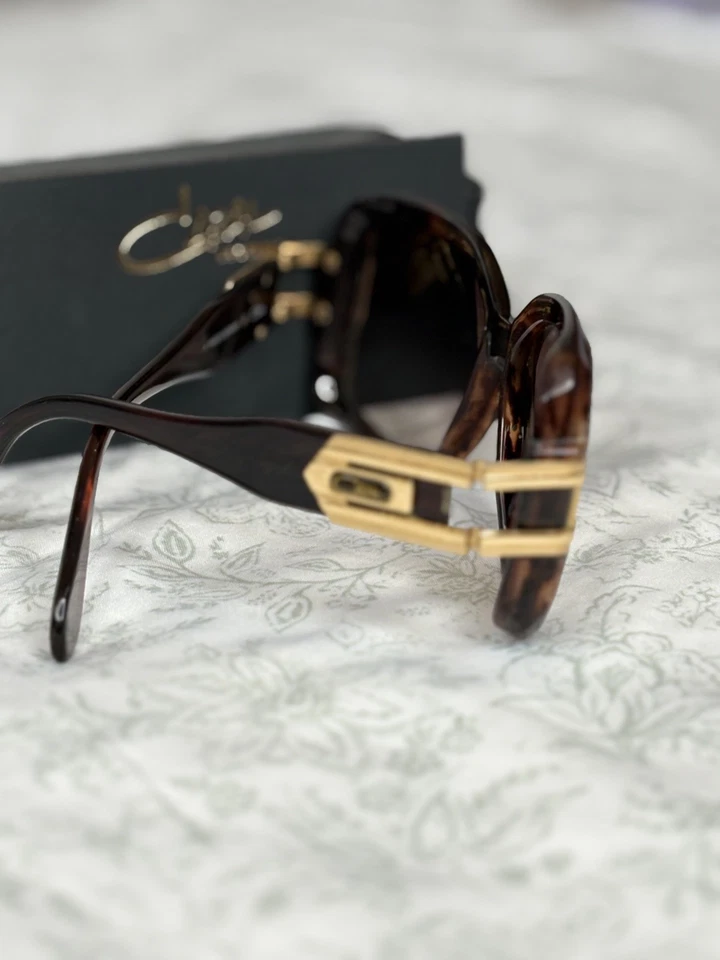 Cazal Mod 623 Vintage West Germany Glasses BROWN Gold Detail 80s Oversize - Image 2 of 4