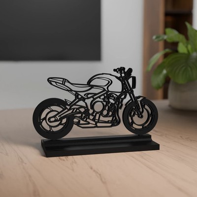 Trident 660 Modell 3D Dekoration - Geschenk für Motorradfans