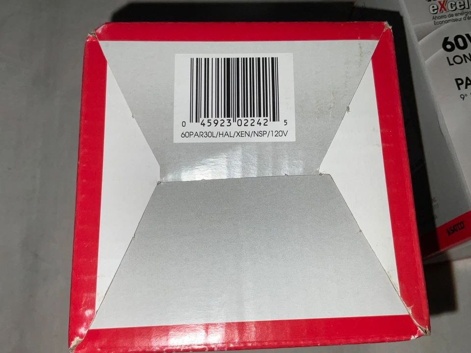 Lot 6 NIB Satco S2242 60W Long Neck Par 30 9° Narrow Flood 530 Lumen Replacement - Image 3 of 3