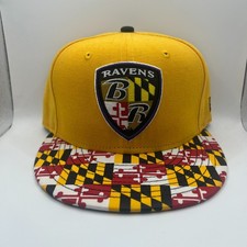 Baltimore Ravens New Era 9FIFTY Maryland Flag Strapback Hat NWOS M-L